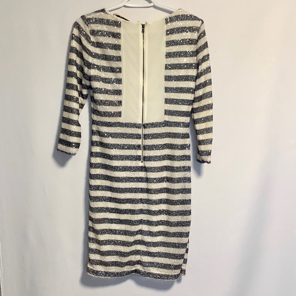 🆕 Alice + Olivia Pammy Striped Sequin Dress✨ - Picture 2 of 6